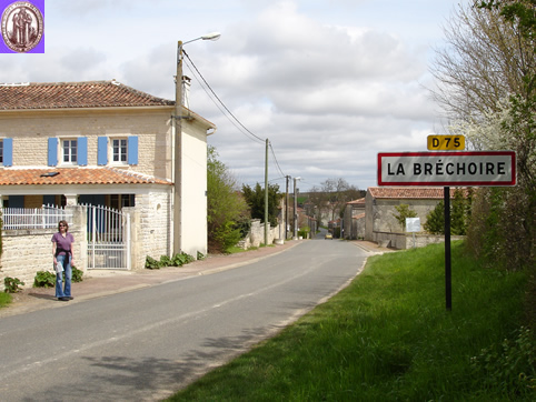La Bréchoire from the main road (D75) looking north